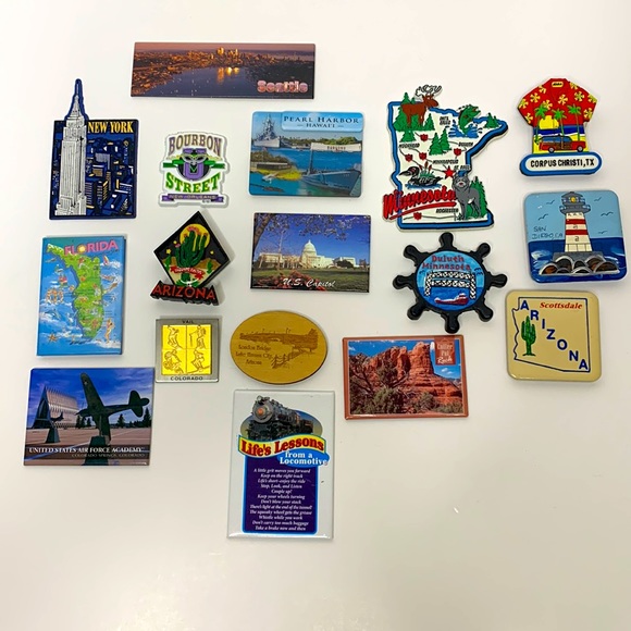 Magnet Bundle | State Collectors Magnets | Travel Pieces | Art Crafts Places - Picture 1 of 4